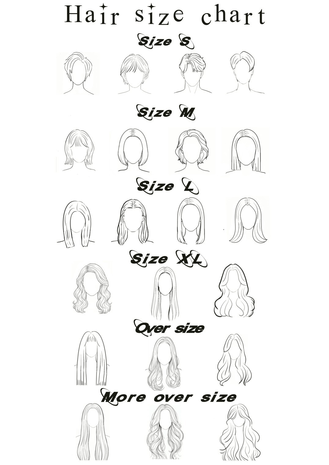Hair Size Chart